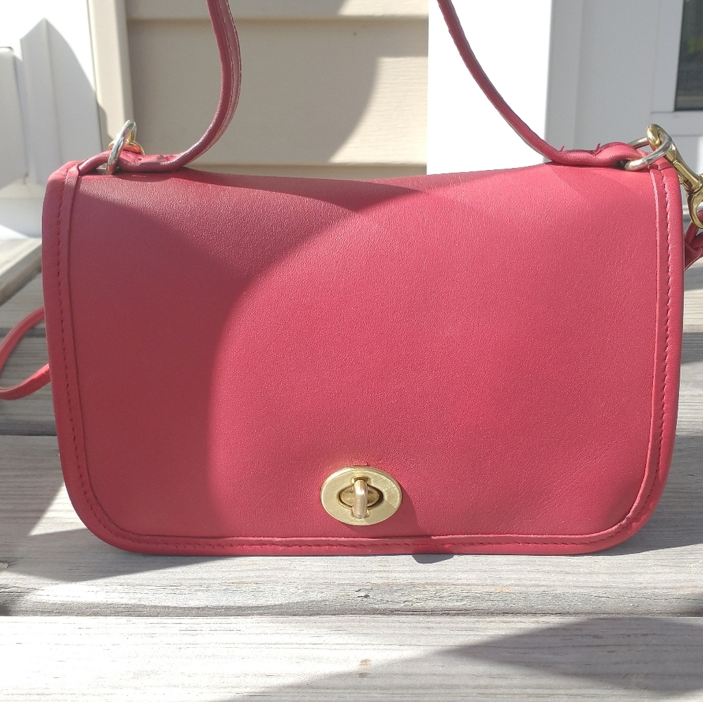 Vintage Red Coach Bag